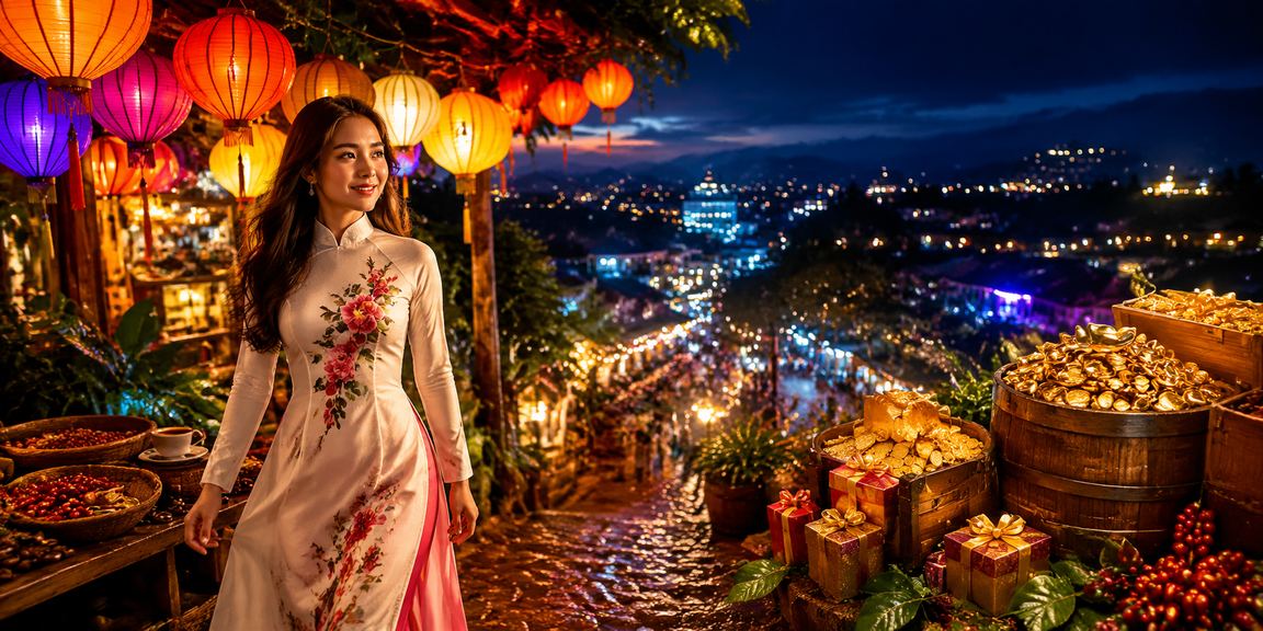 Người chơi thưởng thức cà phê và trải nghiệm cá cược tại Đà Lạt